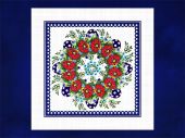 linen napkin - Polish pottery